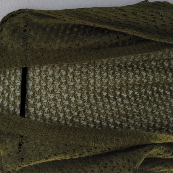 Xhilaration Olive Green Crochet Shrug  Size XL - Picture 5 of 11